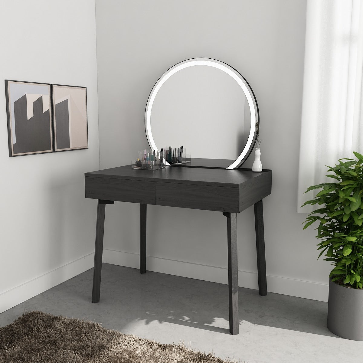 Buy Wooden Dressing Table Online with Mirror