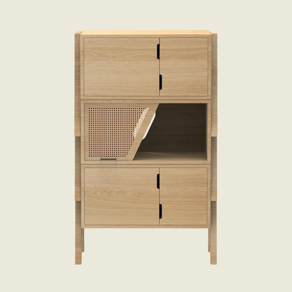 Kisaka Stackable Cabinets