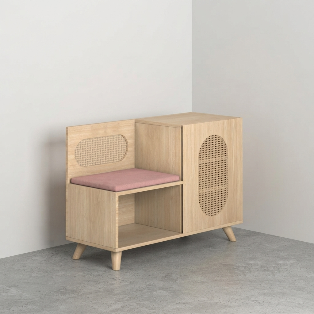 Euclid Shoe Rack with Seating