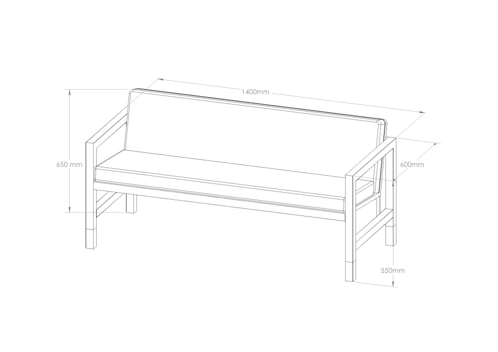 Euclid 2-Seater Sofa 1.0