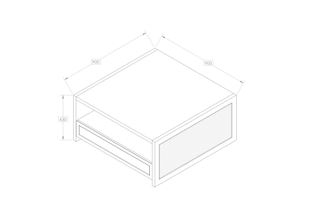 Euclid Coffee Table – Square