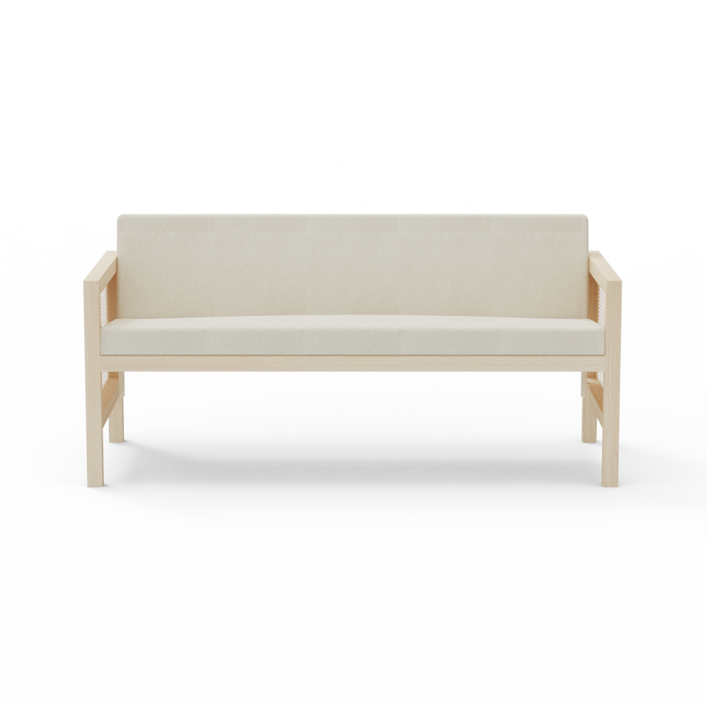 Euclid Wooden 2-Seater Sofa