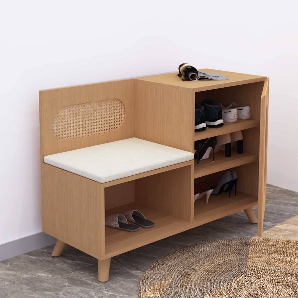 Euclid Shoe Rack with Seating