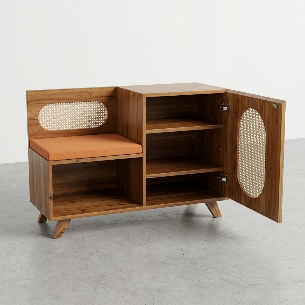 Euclid Shoe Rack with Seating
