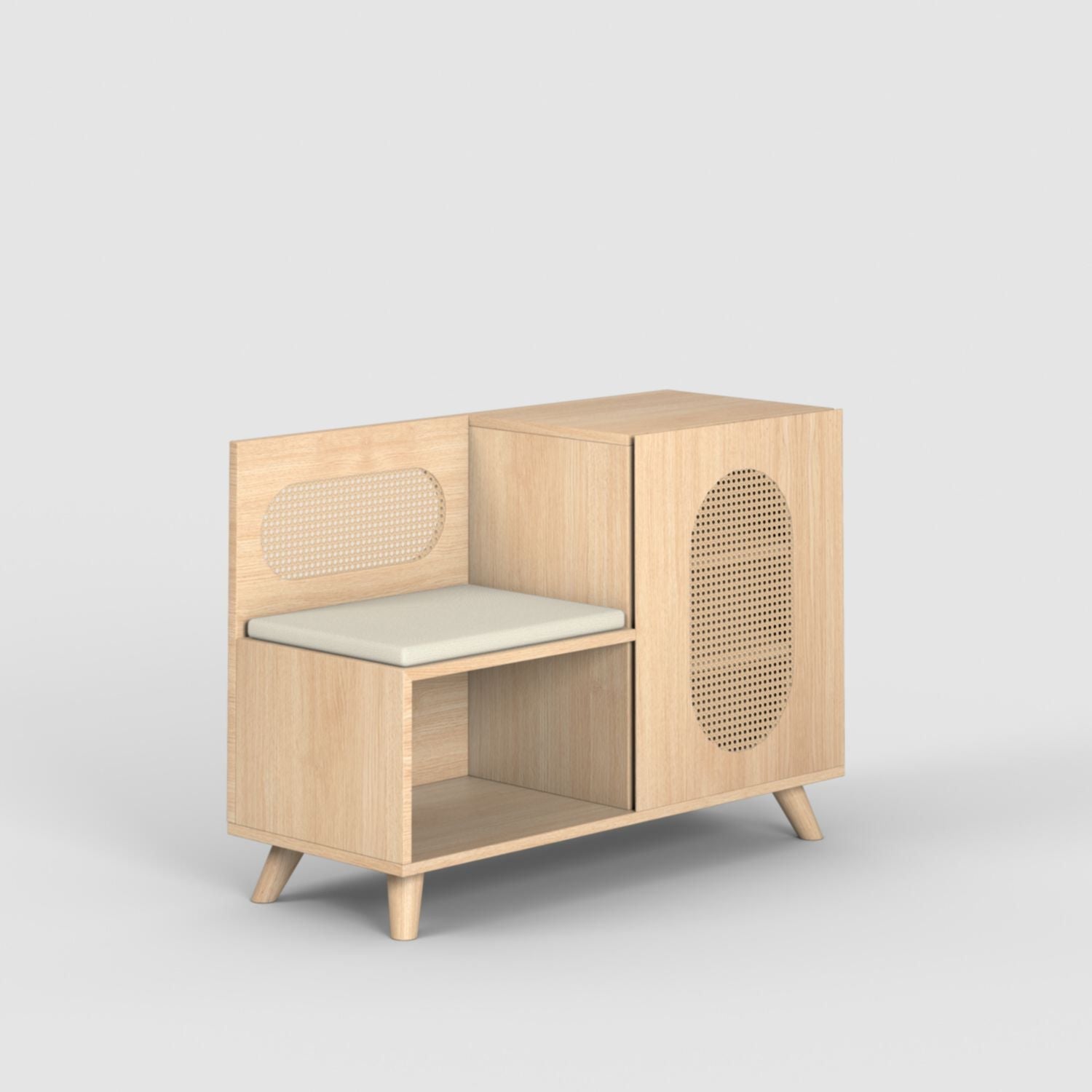Euclid Shoe Rack with Seating