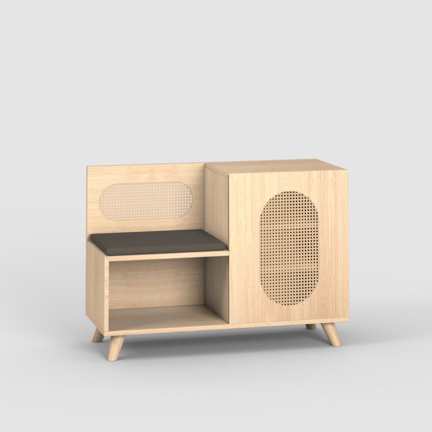 Euclid Shoe Rack with Seating