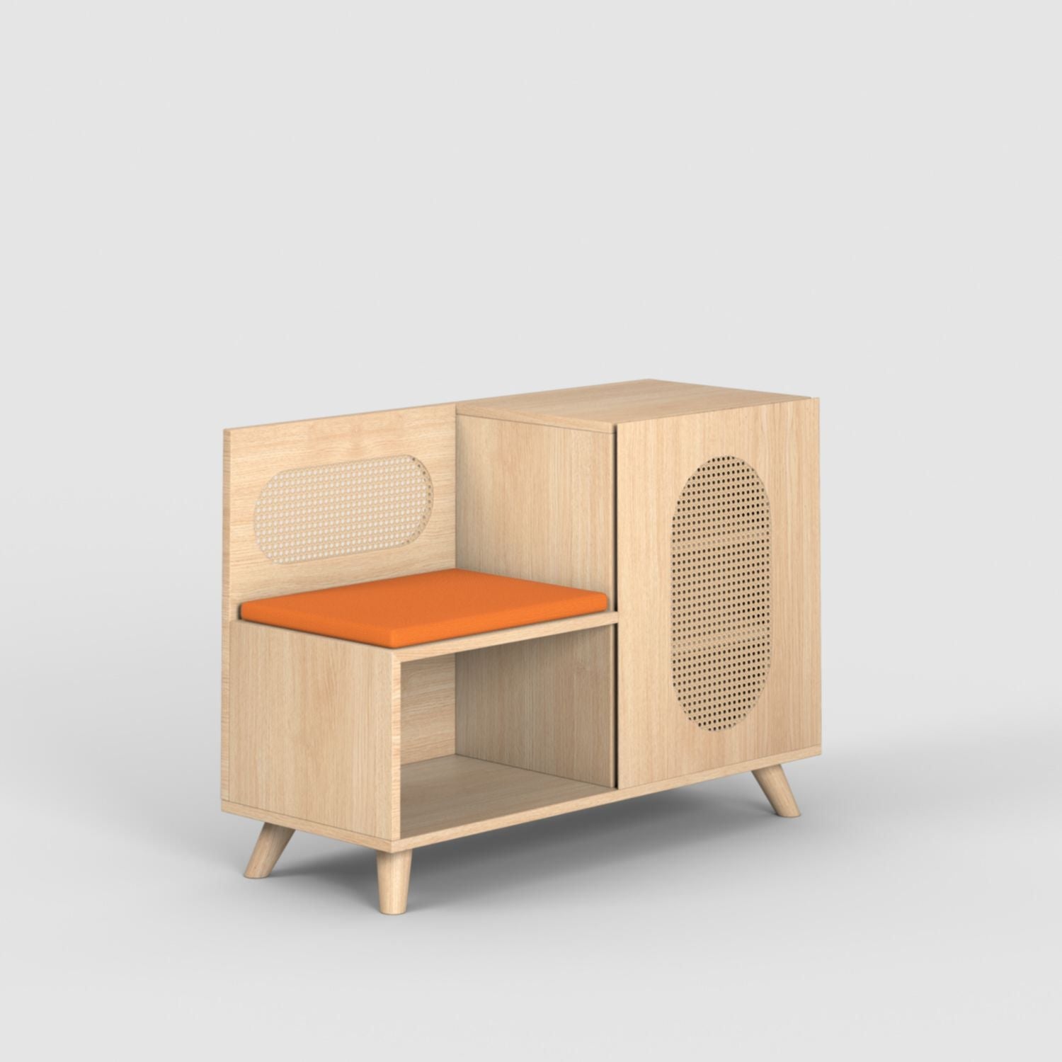 Euclid Shoe Rack with Seating