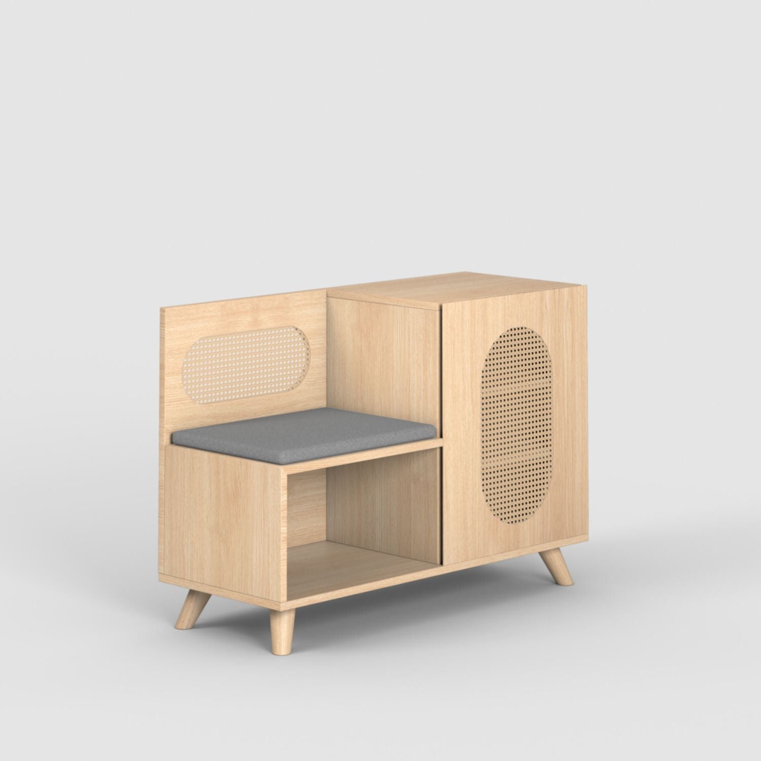 Euclid Shoe Rack with Seating