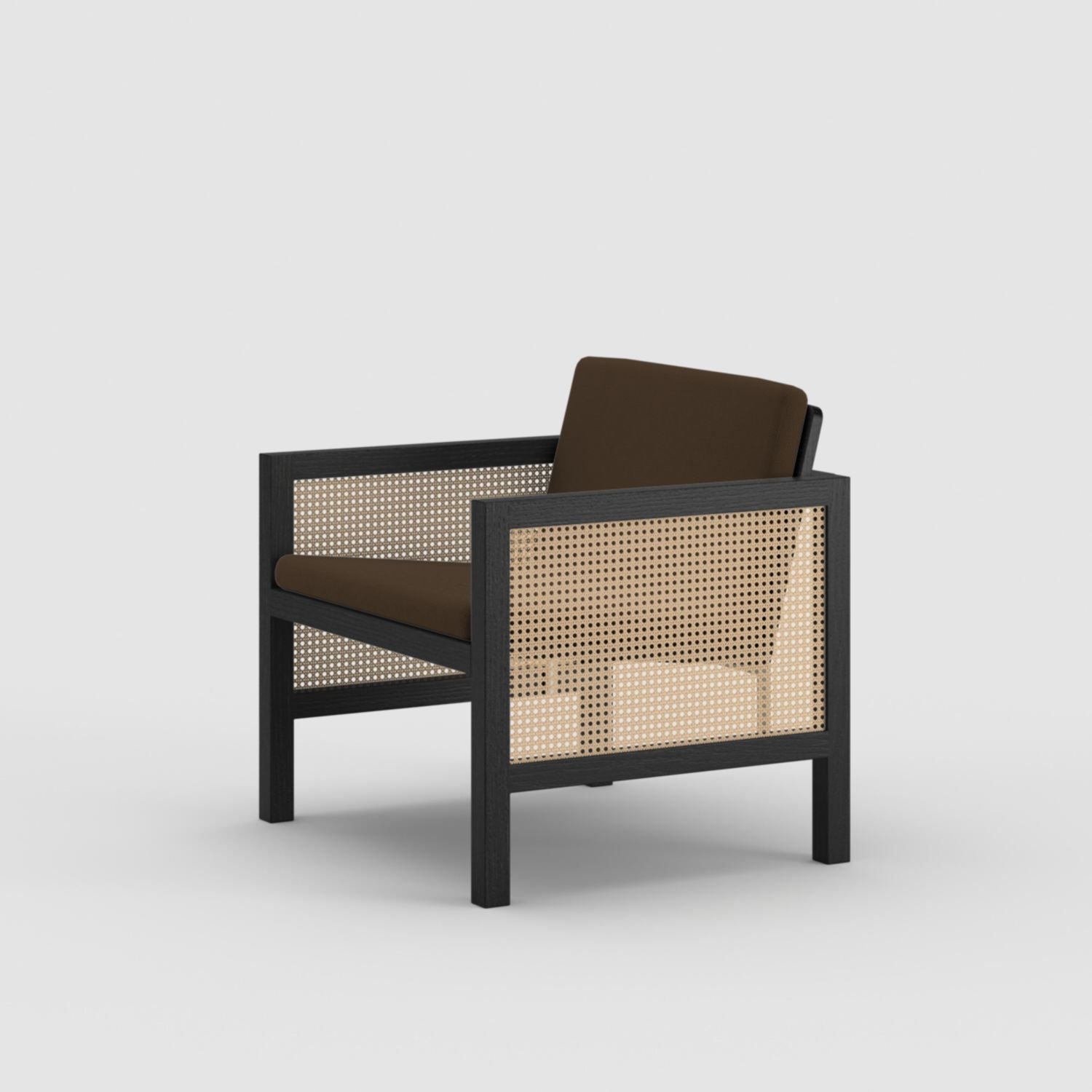 Euclid Wooden Single Seater Sofa