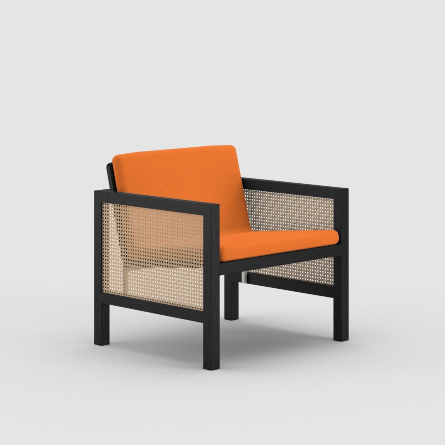 Euclid Wooden Single Seater Sofa