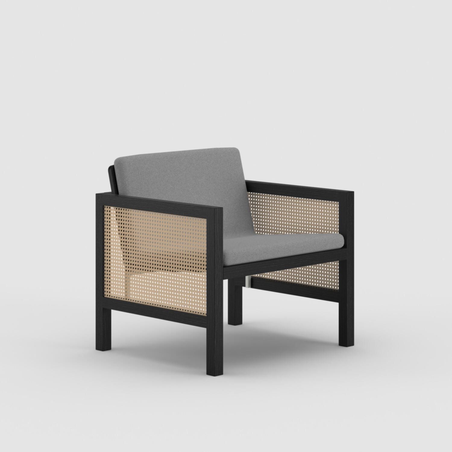 Euclid Wooden Single Seater Sofa