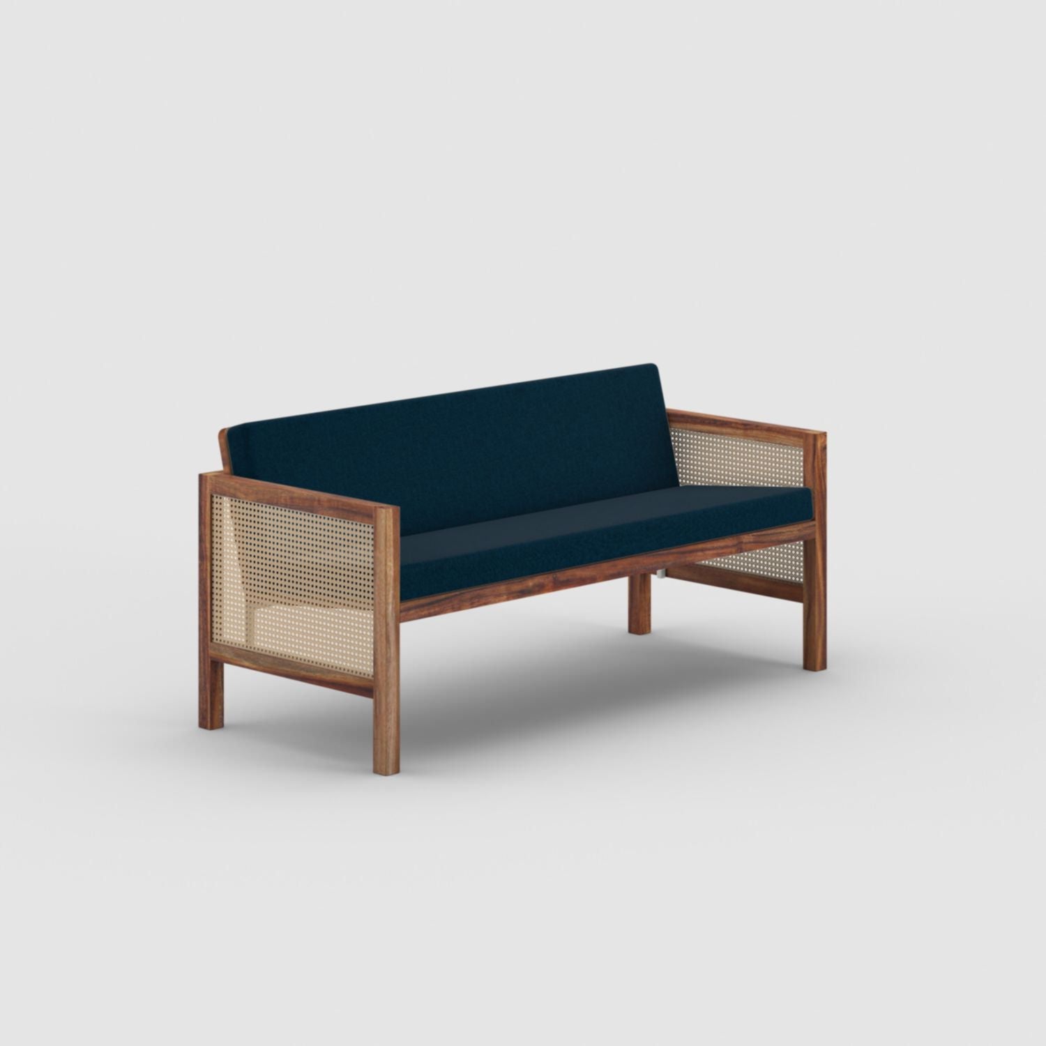 Euclid Wooden 2-Seater Sofa