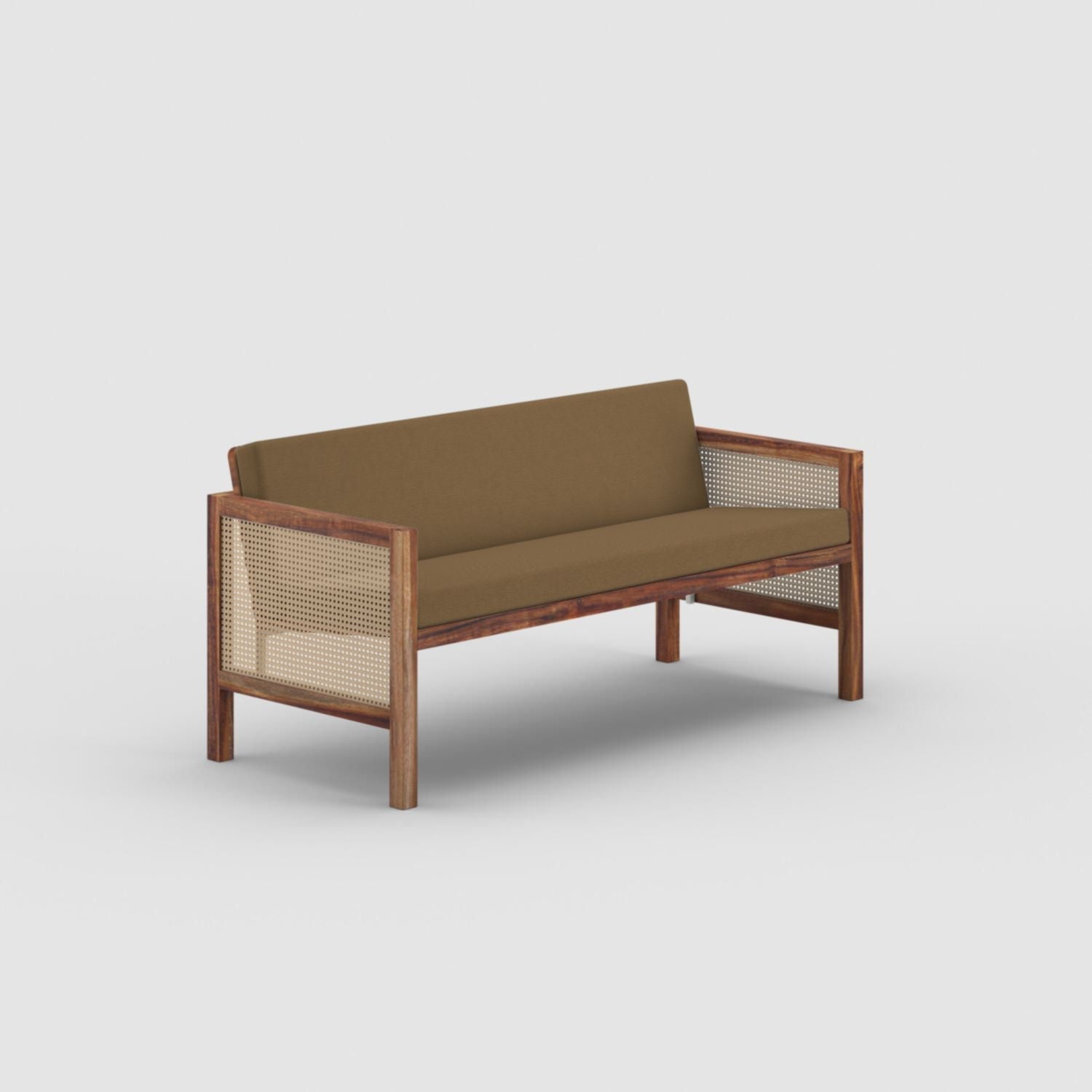 Euclid Wooden 2-Seater Sofa