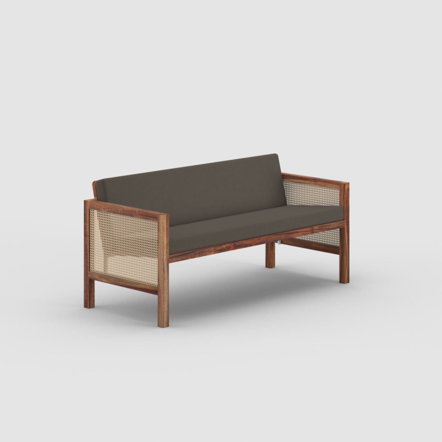 Euclid Wooden 2-Seater Sofa