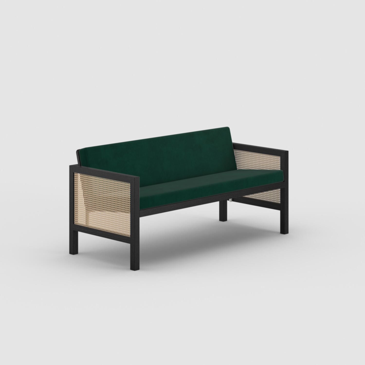 Euclid Wooden 2-Seater Sofa