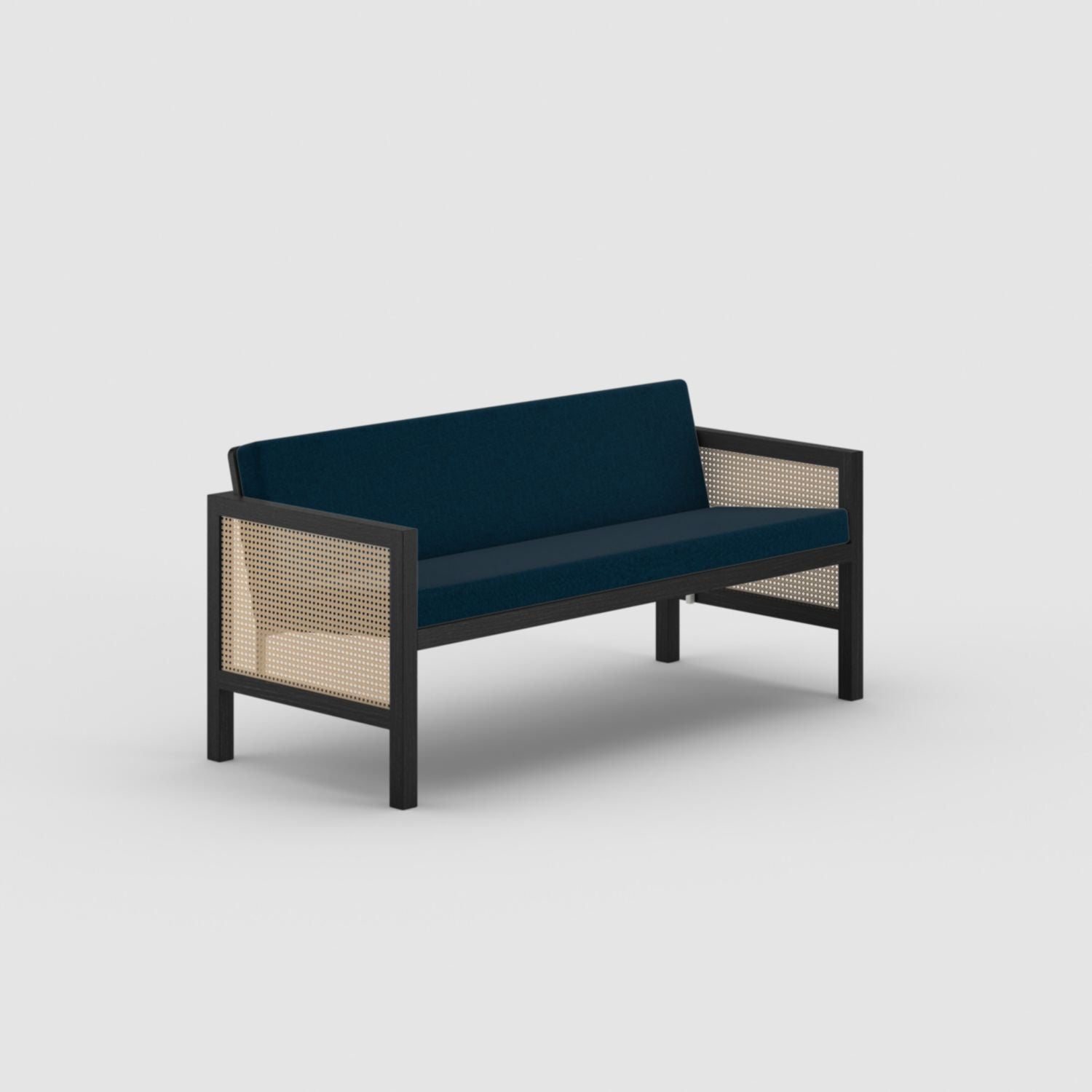 Euclid Wooden 2-Seater Sofa