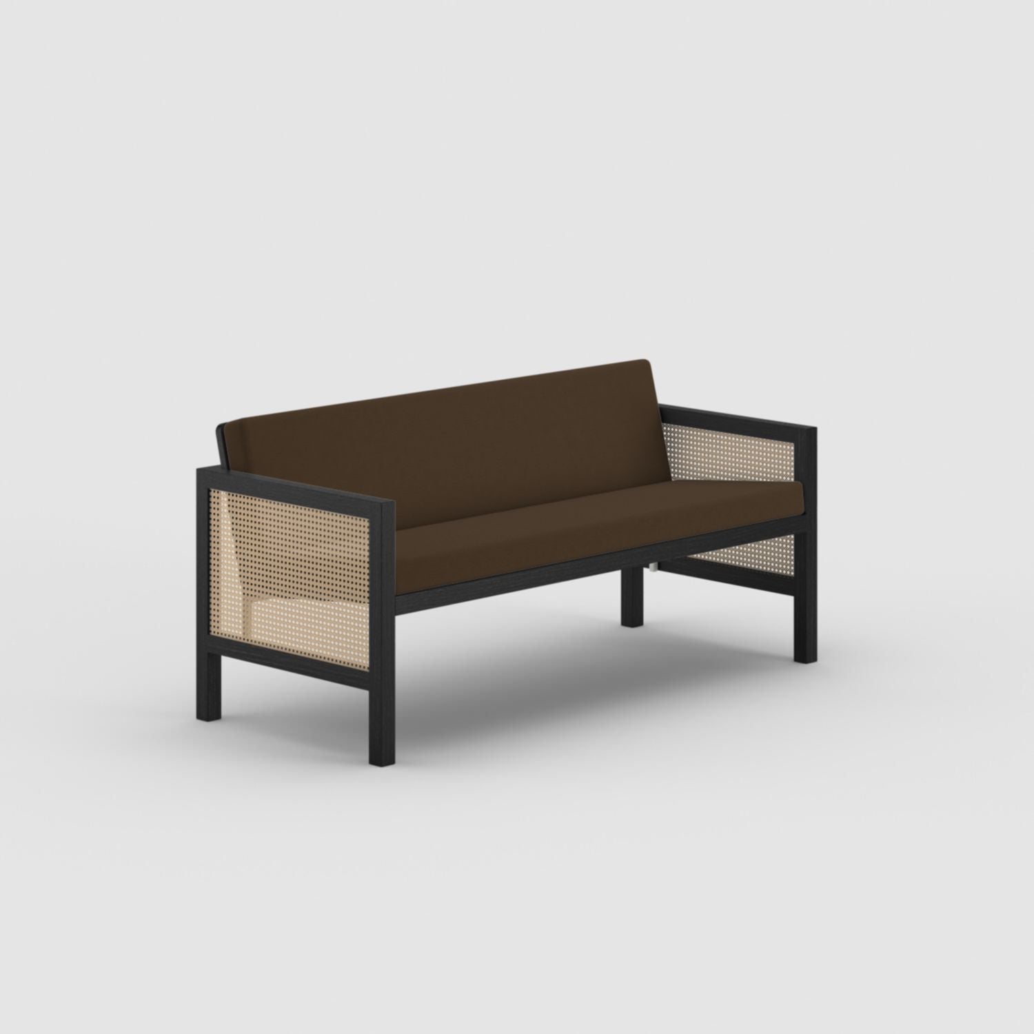 Euclid Wooden 2-Seater Sofa