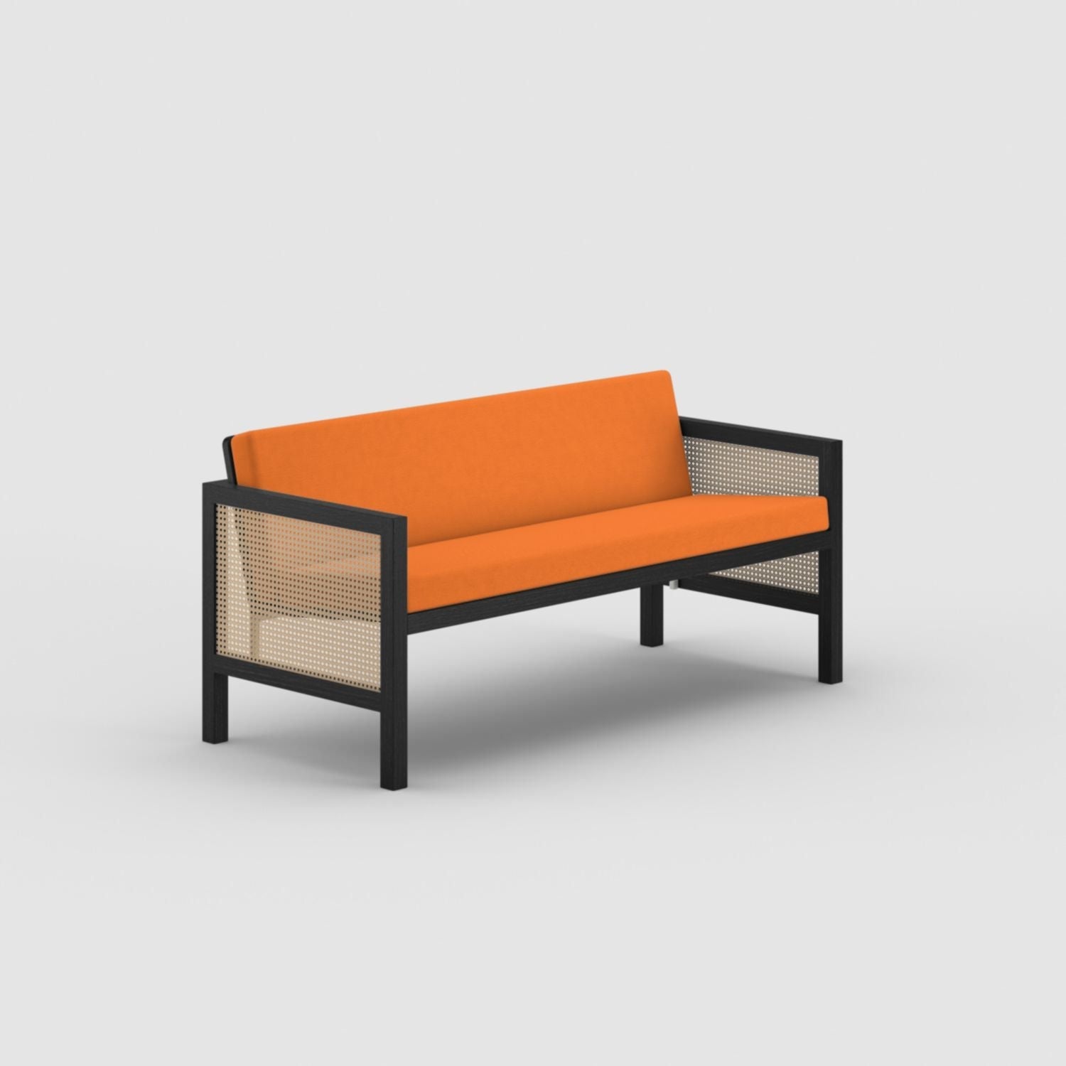 Euclid Wooden 2-Seater Sofa