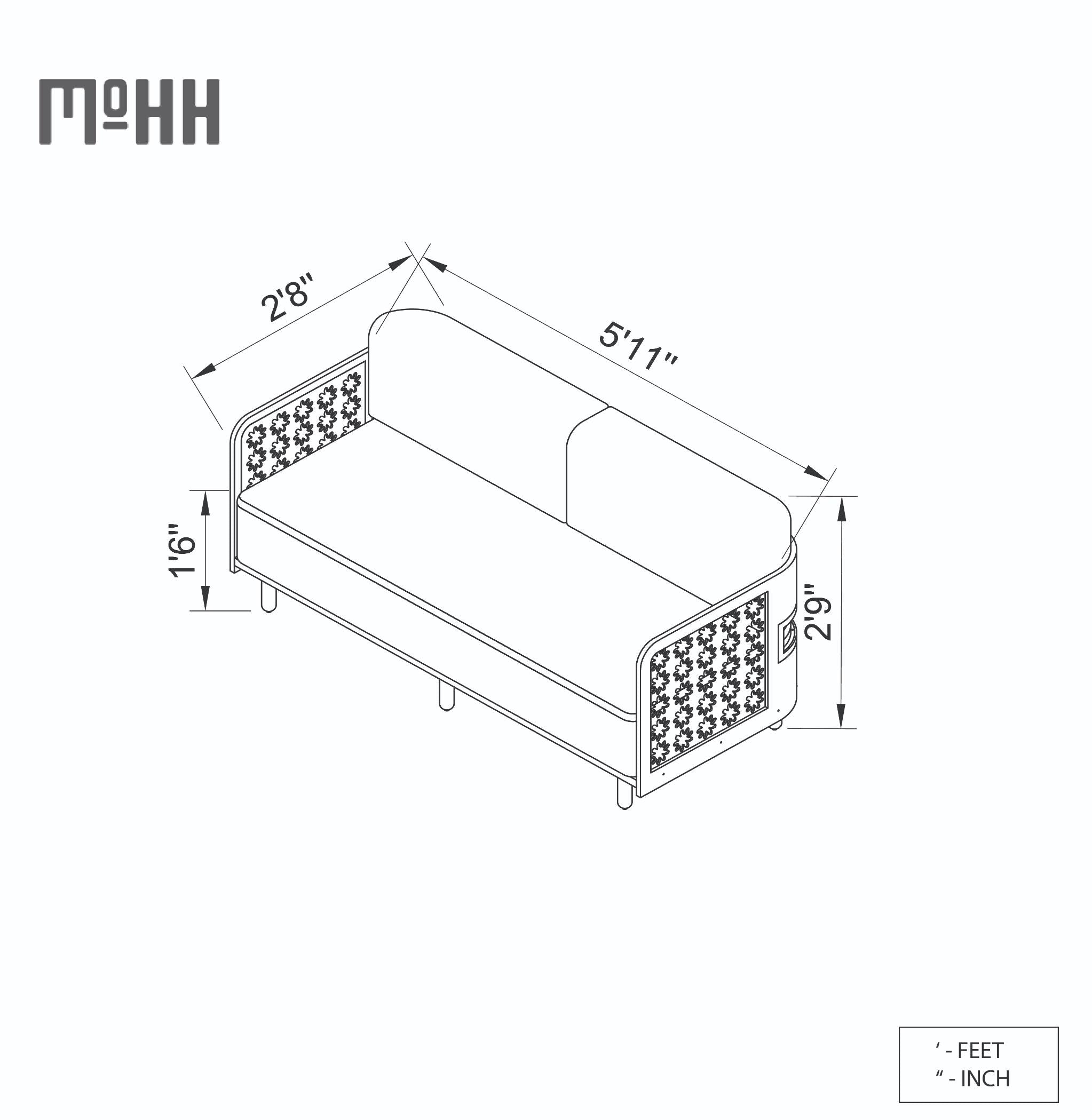 Haakon 3 Seater Sofa