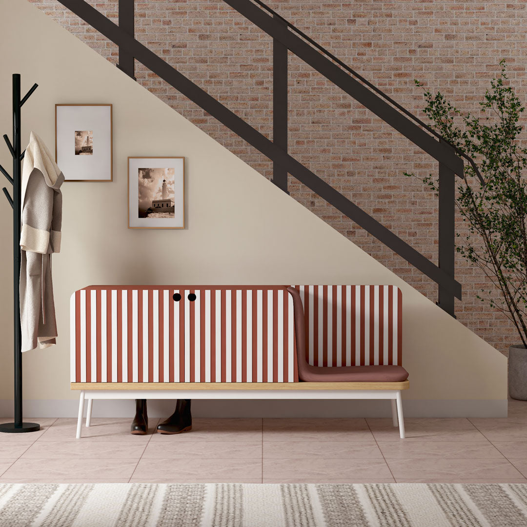 Laurent Shoe Rack with Seating