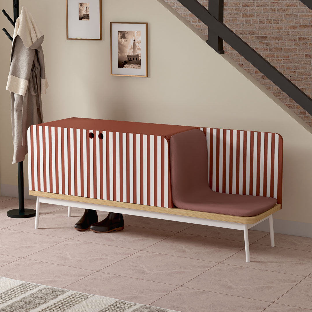Laurent Shoe Rack with Seating