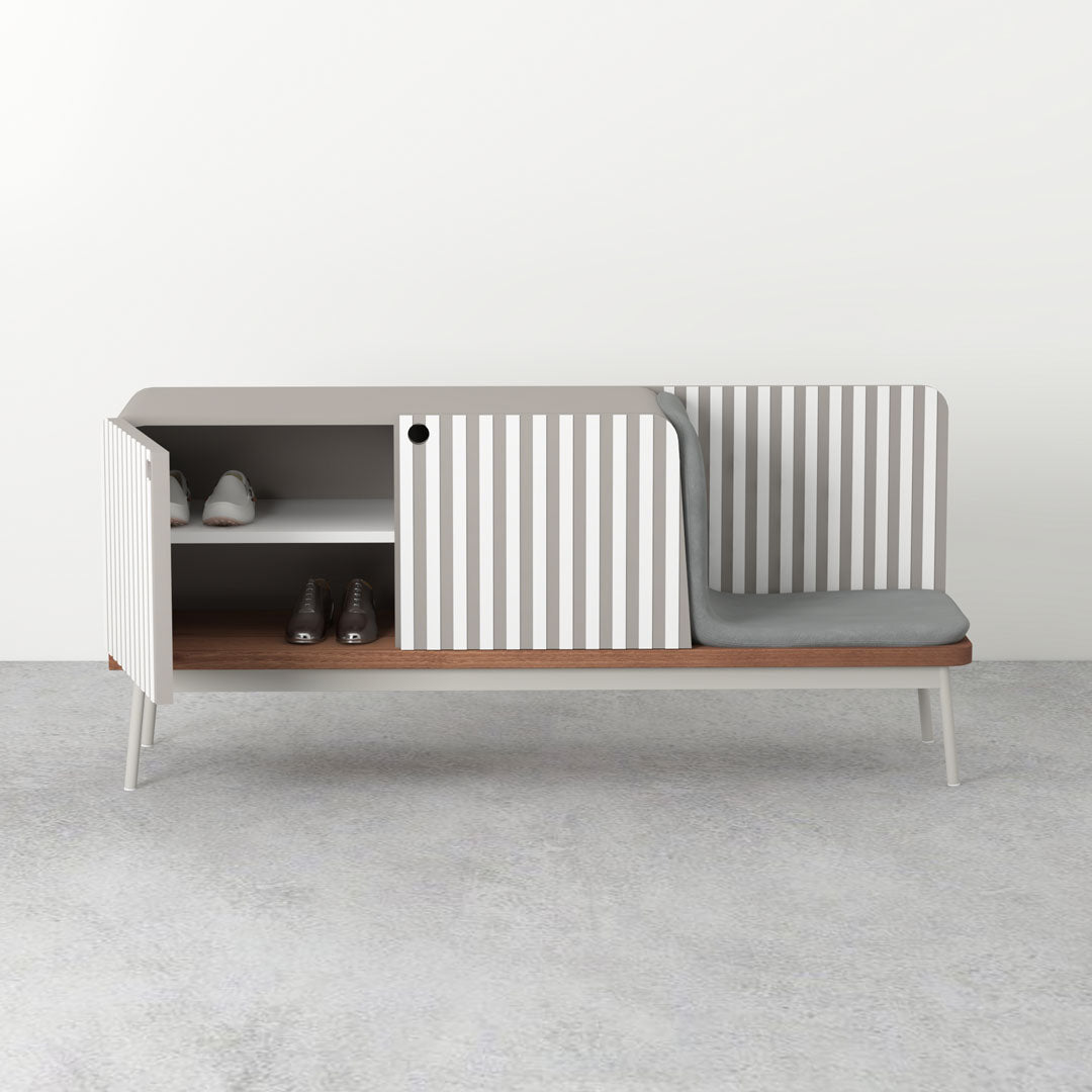 Laurent Shoe Rack with Seating