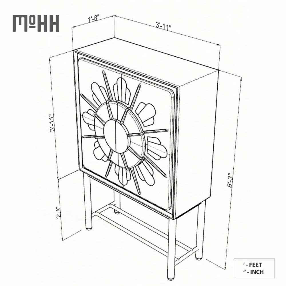 Memphisa Bar Cabinet