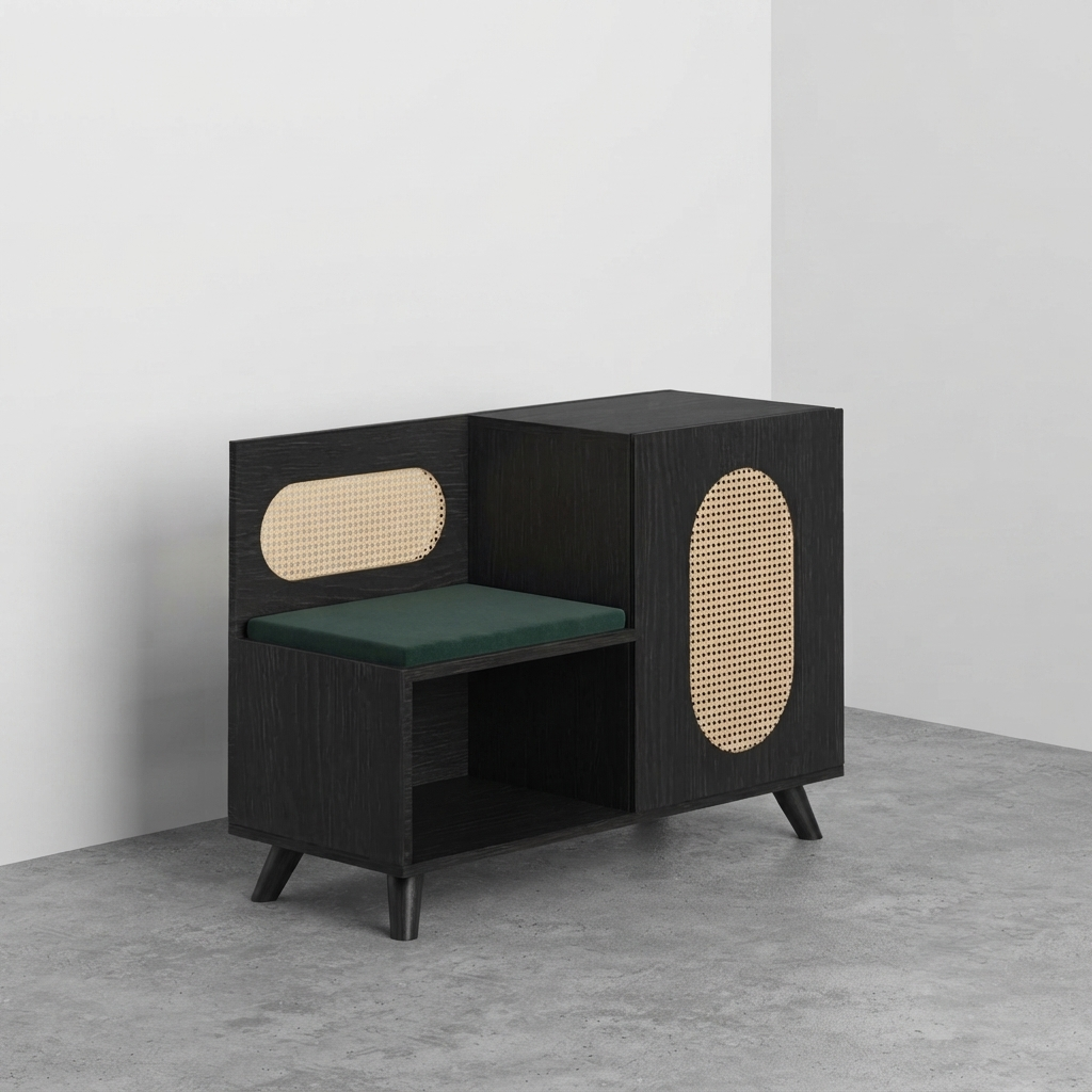 Euclid Shoe Rack with Seating