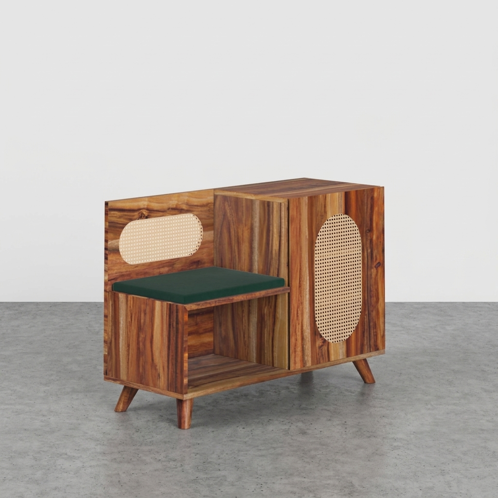 Euclid Shoe Rack with Seating