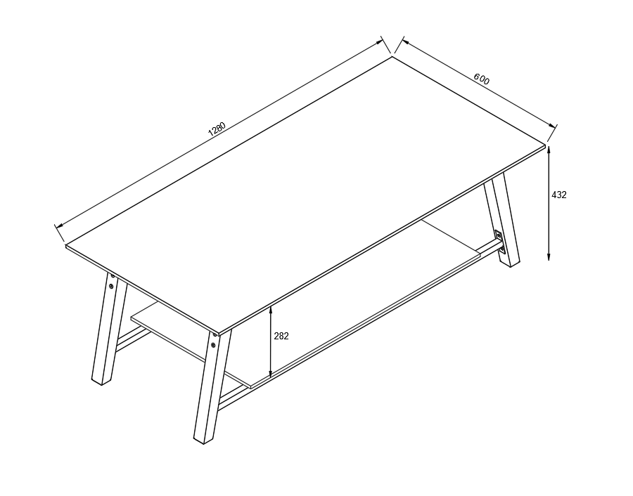 Rechteck Coffee Table – Medium