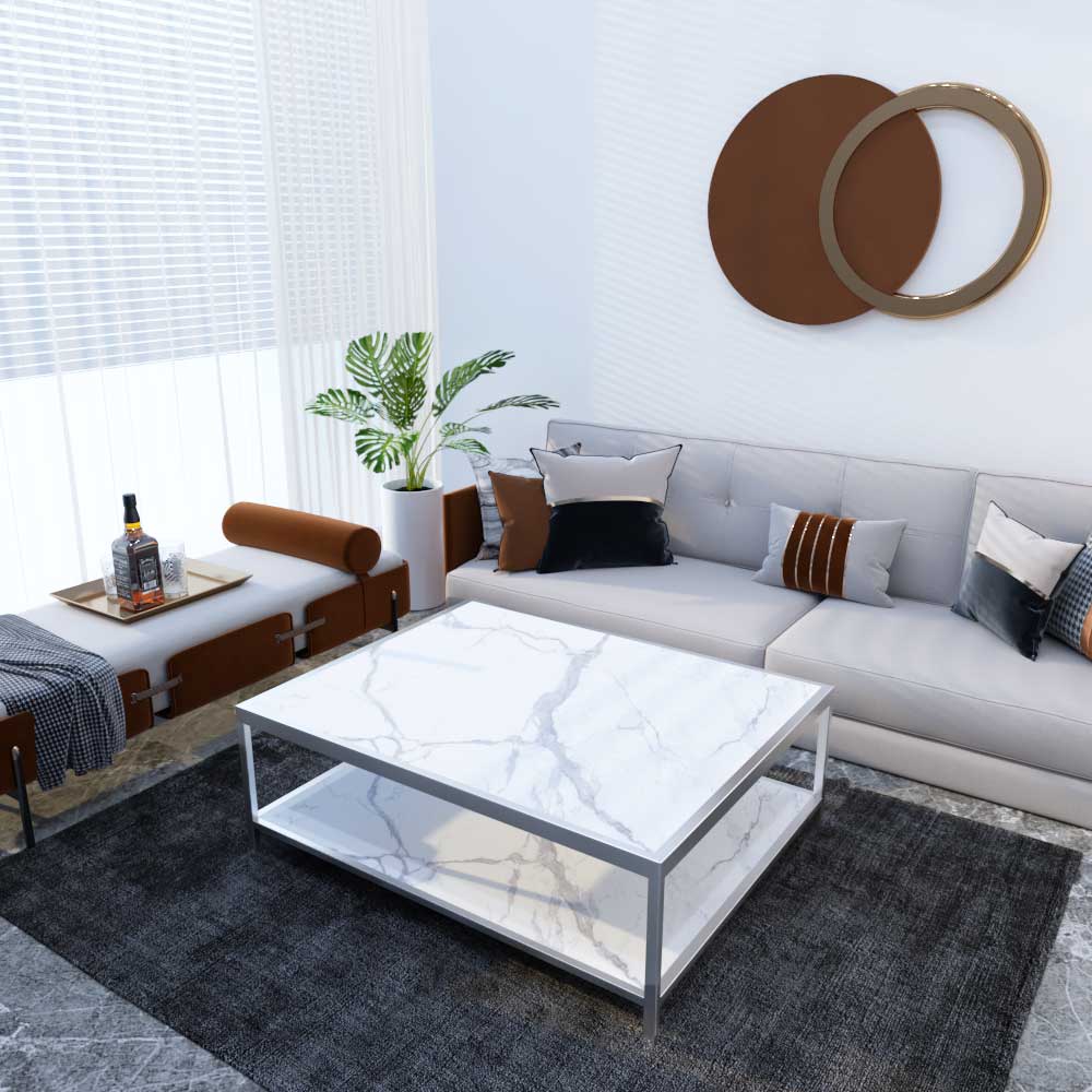 Squarka Blanco Coffee Table