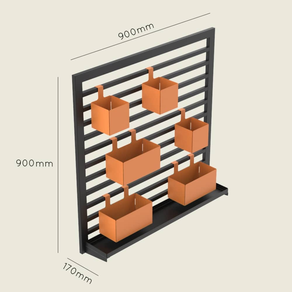 Square Wall Hung Structure (Planter)