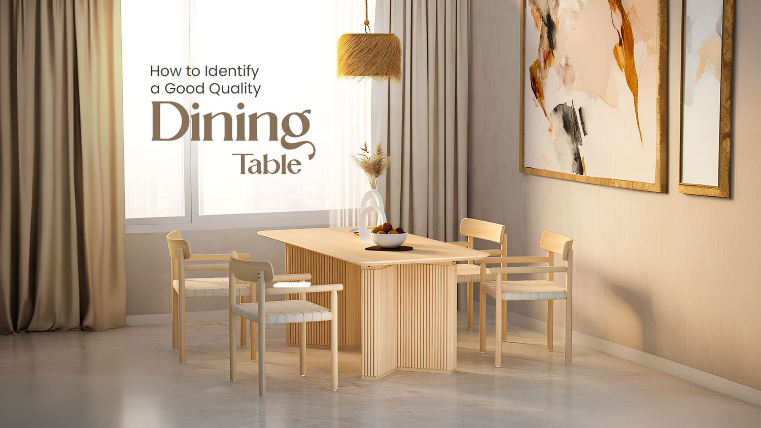 How To Identify A Good Quality Dining Table?