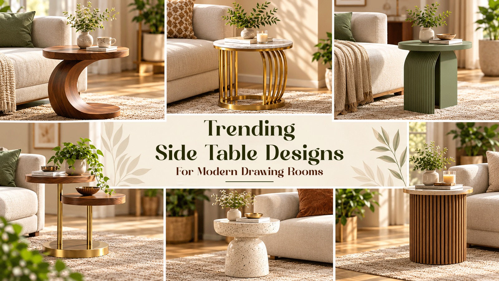 Trending Side Table Designs for Modern Drawing Rooms | Mohh