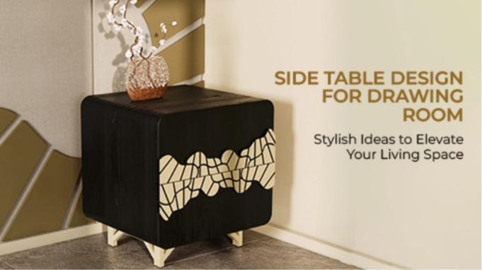 Side Table Design for Drawing Room