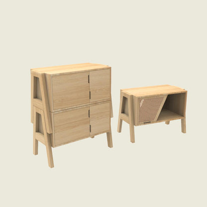Kisaka Stackable Cabinets