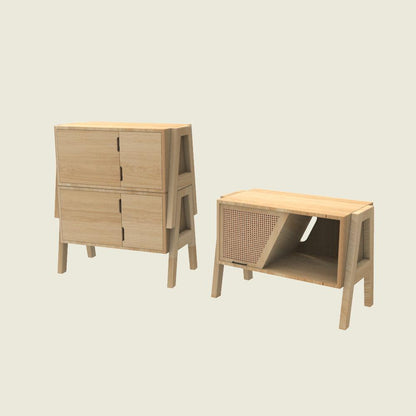 Kisaka Stackable Cabinets