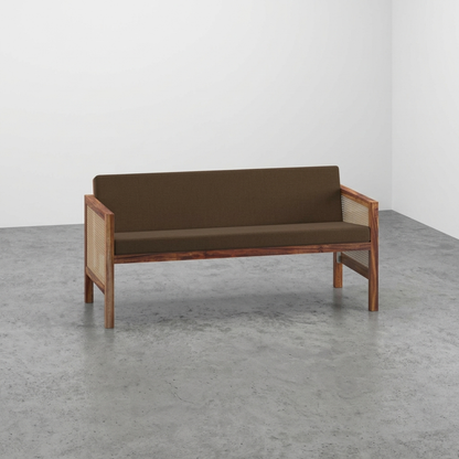 Euclid Wooden 2-Seater Sofa