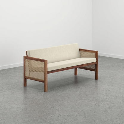 Euclid Wooden 2-Seater Sofa