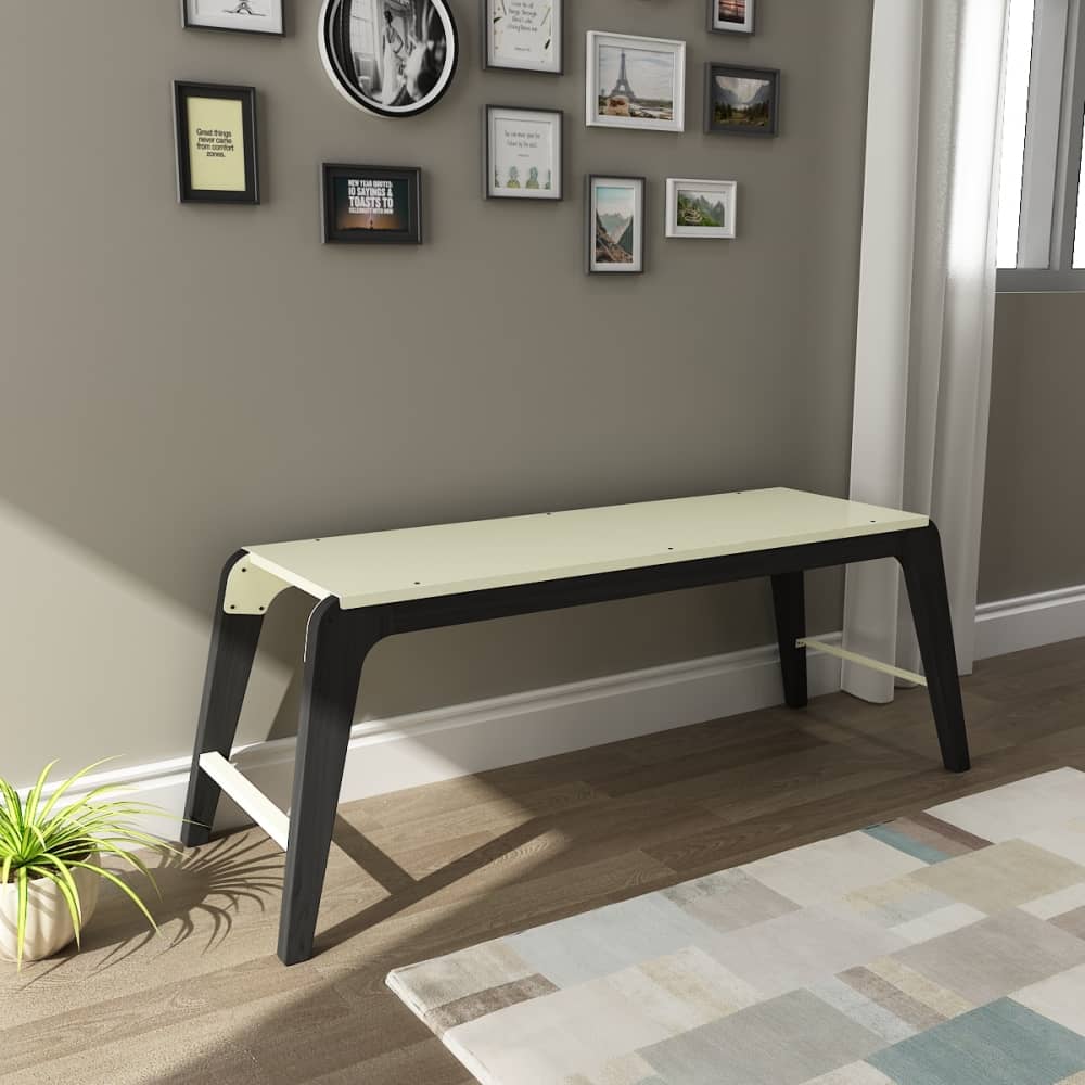 Akaei Bench – Black Stained