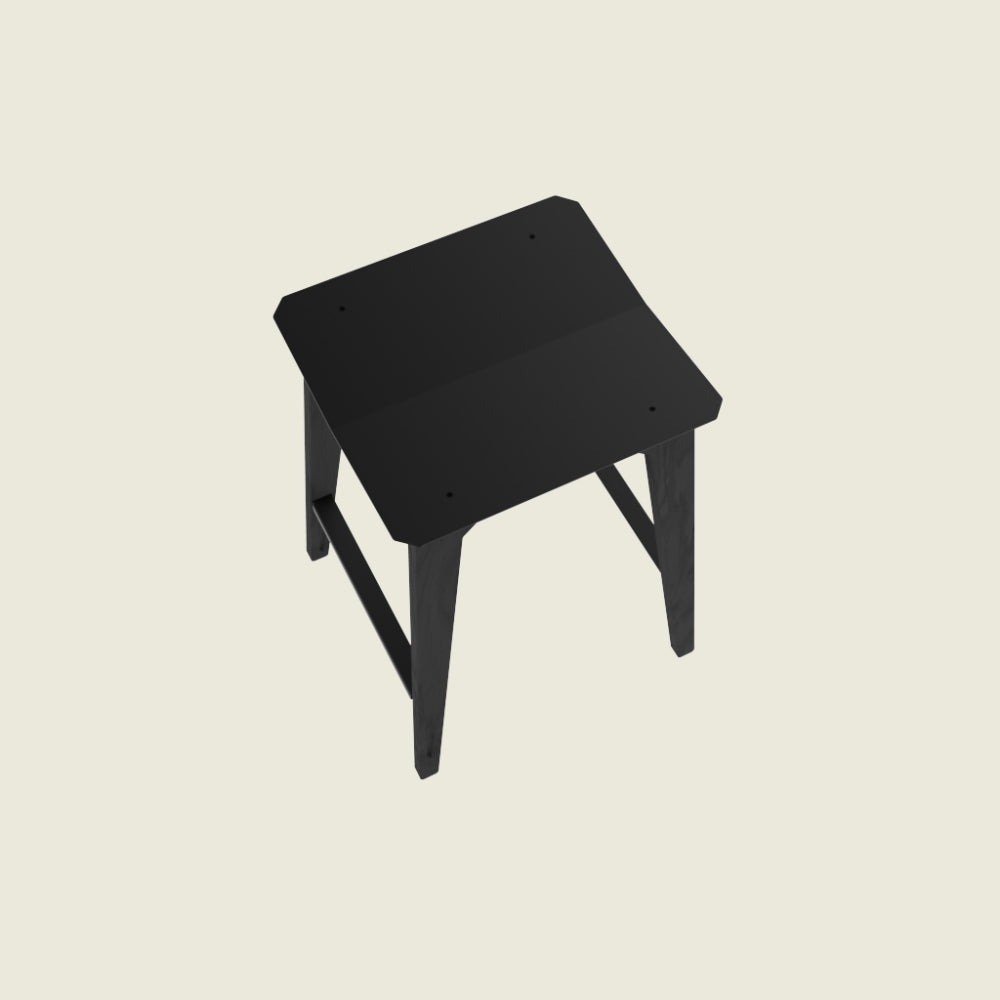 Akaei Stool – Black Stained