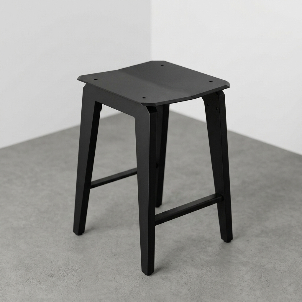 Akaei Stool – Black Stained