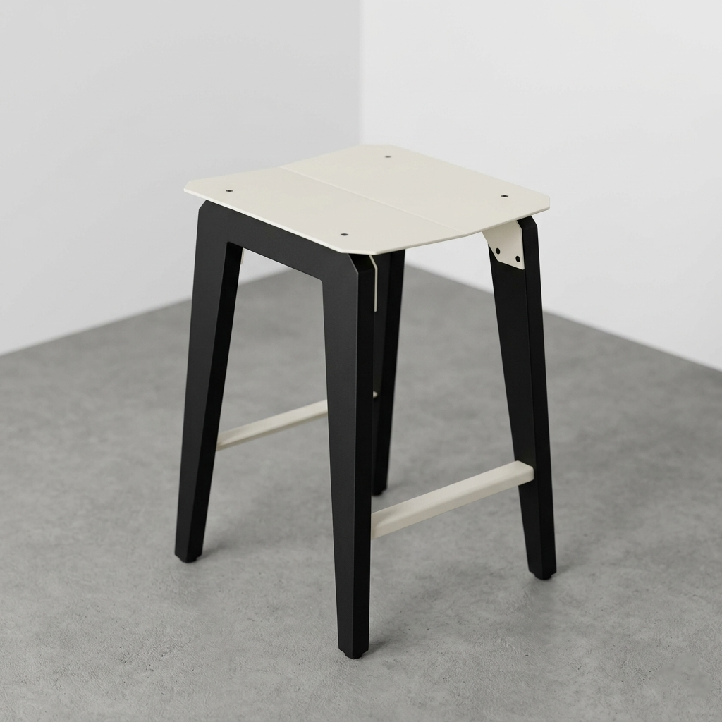 Akaei Stool – Black Stained