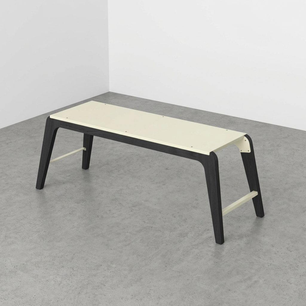 Akaei Bench – Black Stained