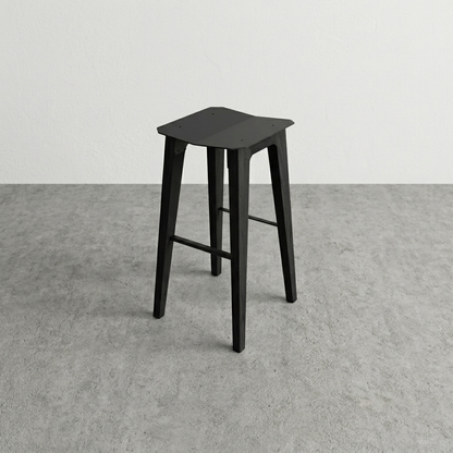 Akaei Outdoor Bar Stool - Black Stained