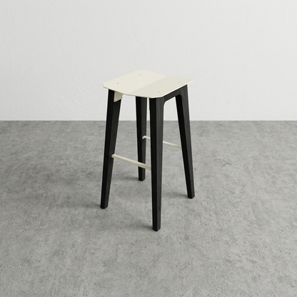 Akaei Outdoor Bar Stool - Black Stained
