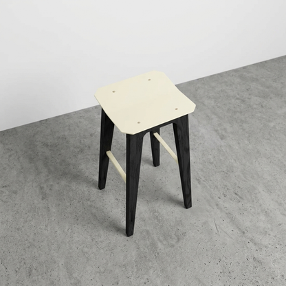 Akaei Outdoor Bar Stool - Black Stained