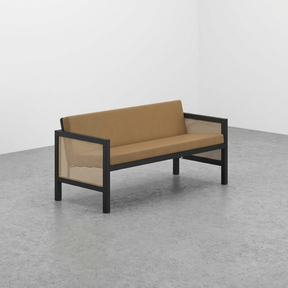Euclid Wooden 2-Seater Sofa