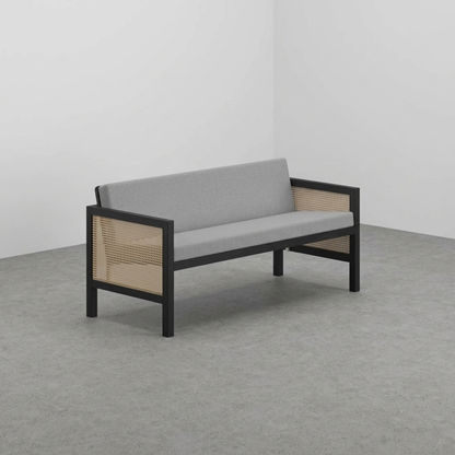 Euclid Wooden 2-Seater Sofa