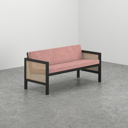 Euclid Wooden 2-Seater Sofa